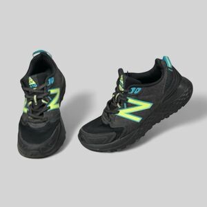 New Balance Black Athletic Shoes with Trail-Running Sole